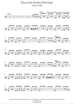 Easy - Commodores drum sheet music