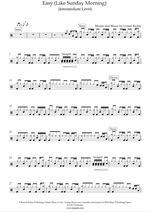 Easy - Commodores drum sheet music