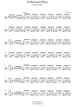 In Between Days - The Cure drum sheet music