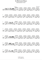In Between Days - The Cure drum sheet music