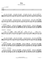 Iris - Goo Goo Dolls drum sheet music