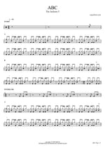 ABC - The Jackson 5 drum sheet music