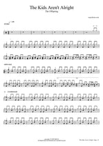 The Kids Aren't Alright - The Offspring drum sheet music