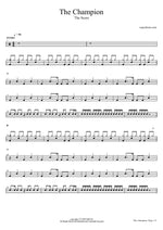 The Champion - The Score drum sheet music