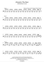 (Simply) The Best (feat. Tina Turner) - Jimmy Barnes drum sheet music