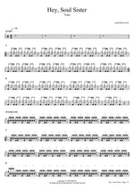 Hey, Soul Sister - Train drum sheet music