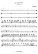 Goosebumps - Travis Scott drum sheet music