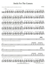 Smile for the Camera Upsahl Full Drum Transcription / Drum Sheet Music COPYDRUM