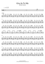 Give In To Me Michael Jackson Full Drum Transcription / Drum Sheet Music COPYDRUM