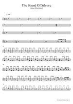 The Sound Of Silence simon & Garfunkel Full Drum Transcription / Drum Sheet Music COPYDRUM