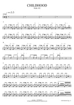 CHILDHOOD blink Full Drum Transcription / Drum Sheet Music COPYDRUM
