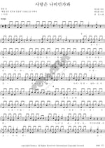 사랑은 나비인가봐 현철 Full Drum Transcription / Drum Sheet Music COPYDRUM