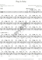 Plug in Baby Muse Full Drum Transcription / Drum Sheet Music COPYDRUM