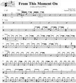 From This Moment On Shania Twain Full Drum Transcription / Drum Sheet Music DrumSetSheetMusic.com