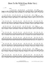Born To Be Wild (Easy Rider Ver.) Steppenwolf Full Drum Transcription / Drum Sheet Music COPYDRUM