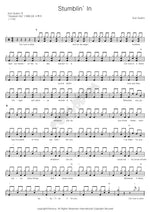 Stumblin In Suzi Quatro Full Drum Transcription / Drum Sheet Music COPYDRUM