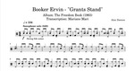Grants Stand Booker Ervin Selection Drum Transcription / Drum Sheet Music Mari_DrumTranscriptions