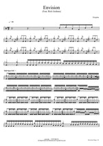 Envision (Feat. Rick Graham) Polyphia Full Drum Transcription / Drum Sheet Music COPYDRUM