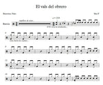 El Vals del Obrero Ska P Full Drum Transcription / Drum Sheet Music Franki Bio