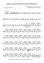 Rock and Roll Ain't Noise Pollution - AC/DC drum sheet music