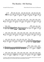 Oh! Darling - The Beatles drum sheet music