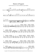 Master of Puppets - Metallica drum sheet music