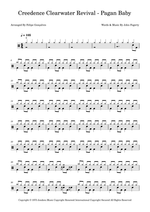 Pagan Baby - Creedence Clearwater Revival drum sheet music