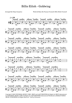 Goldwing - Billie Eilish drum sheet music