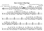 Born Under a Bad Sign - Albert King drum sheet music