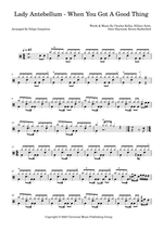 When You Got a Good Thing - Lady A drum sheet music