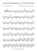 (I'm Gonna) Run Away - Joan Jett & The Blackhearts drum sheet music