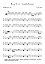 Electric Avenue - Eddy Grant drum sheet music