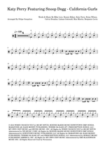 California Gurls (feat. Snoop Dogg) - Katy Perry drum sheet music