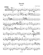 Decode - Paramore drum sheet music