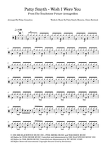 Wish I Were You - Patty Smyth drum sheet music