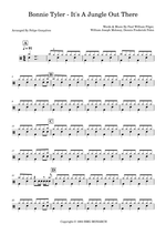 It's a Jungle Out There - Bonnie Tyler drum sheet music