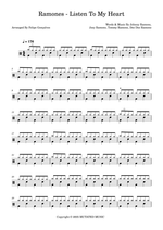 Listen to My Heart - Ramones drum sheet music