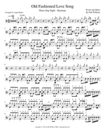 An Old Fashioned Love Song - Three Dog Night drum sheet music