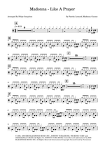 Like a Prayer - Madonna drum sheet music