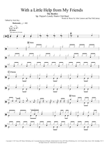 With a Little Help from My Friends - Joe Cocker drum sheet music