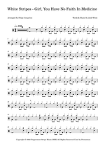 Girl, You Have No Faith in Medicine - The White Stripes drum sheet music