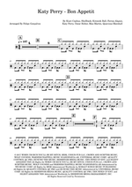 Bon Appétit (feat. Migos) - Katy Perry drum sheet music