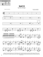 Good 4 U - Olivia Rodrigo drum sheet music