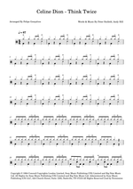 Think Twice - Celine Dion drum sheet music