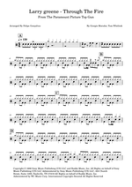 Through the Fire Larry Greene Full Drum Transcription / Drum Sheet Music SheetMusicDirect D