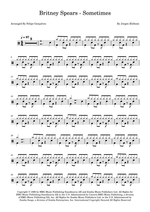 Sometimes - Britney Spears drum sheet music