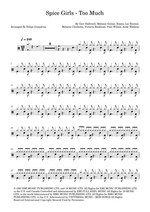 Too Much - Spice Girls drum sheet music