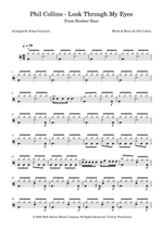 Look Through My Eyes - Phil Collins drum sheet music