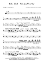 Wish You Were Gay - Billie Eilish drum sheet music