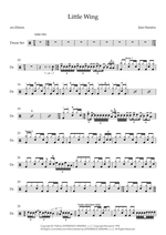 Little Wing - The Jimi Hendrix Experience drum sheet music